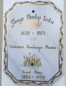 Memorial plaque on a beautiful Georgian townhouse